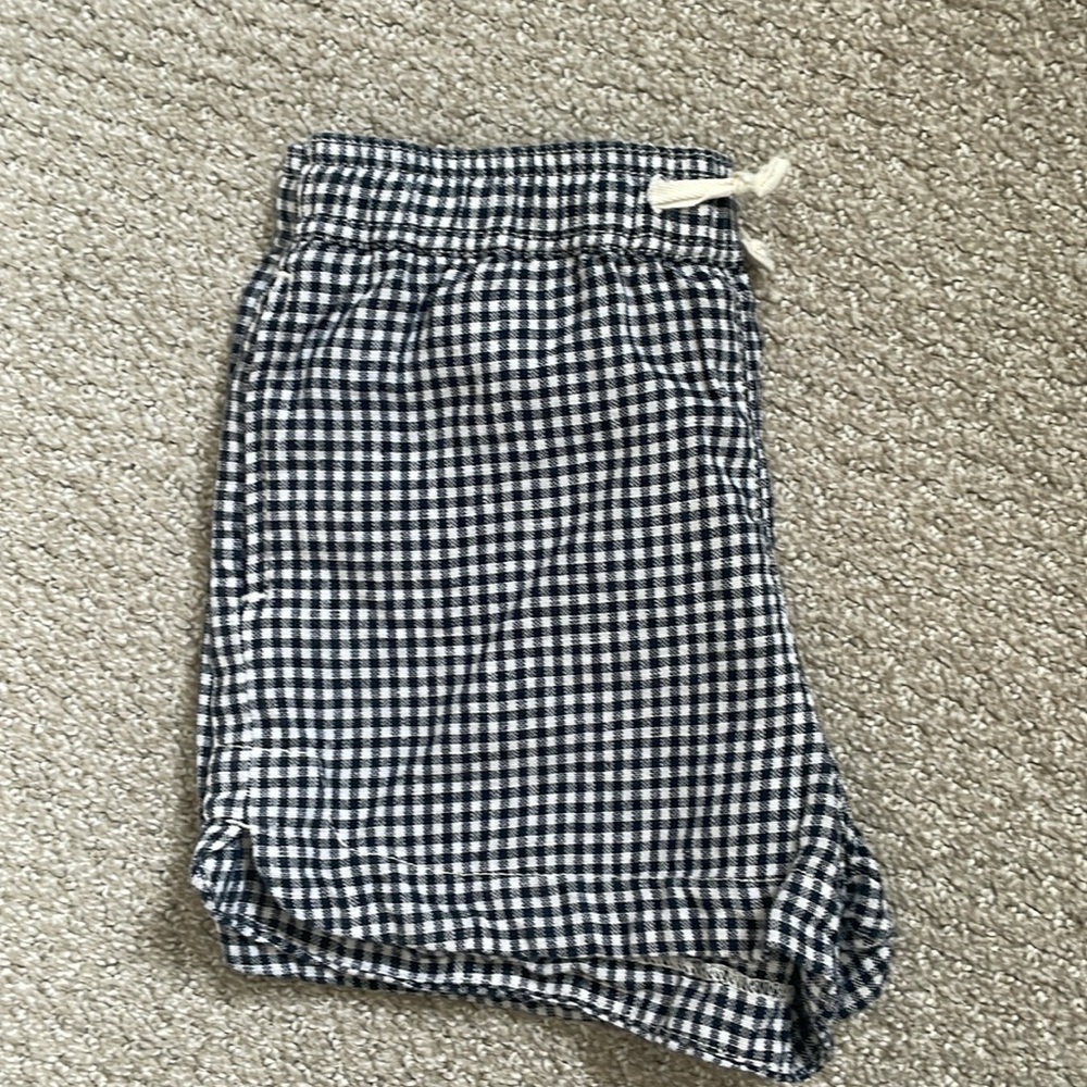 Crewcuts Girls Linen Gingham Shorts Size 8.